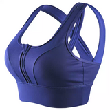 High impact sports Zipper bra