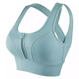 High impact sports Zipper bra